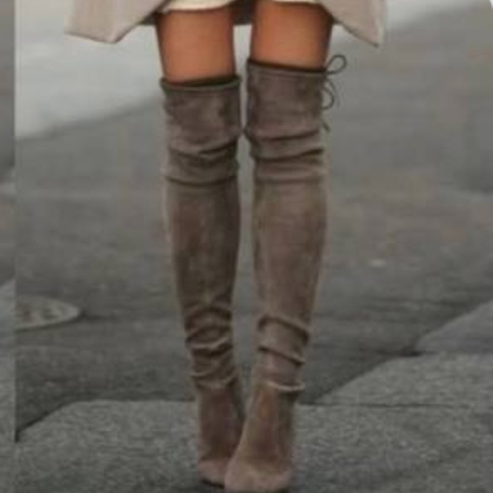 Unisa Grey Over the Knee Boots